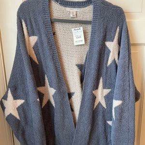 Barefoot dreams dupe! So soft- drop shoulder fuzzy sweater- so cozy!